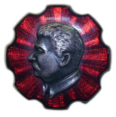 Знак с изображением Сталина