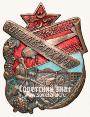 АВЕРС: Знак «ОСОАВИАХИМ Туркменской ССР» № 230б