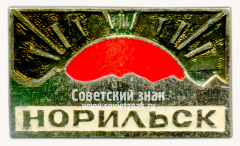 Знак «Город Норильск. Тип 9»
