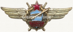 АВЕРС: Знак «Нагрудный знак военного летчика-снайпера» № 5909а