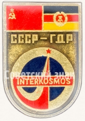 АВЕРС: Знак «Интеркосмос (Interkosmos). СССР-ГДР. «Союз-31»» № 7557а