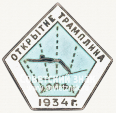 АВЕРС: Знак в память открытия лыжного трамплина в Ленинграде. 1934 № 12241а