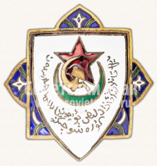 АВЕРС: Знак «Борцу с басмачами. Хорезмской Народной Республики» № 11452а