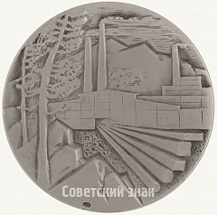 РЕВЕРС: Настольная медаль «Златоустовский металлургический завод специальных сталей» № 4231а