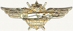РЕВЕРС: Знак «Нагрудный знак военного летчика-снайпера» № 5909а
