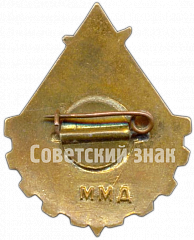 РЕВЕРС: Знак «Юный техник СССР. Тип 2» № 4555а