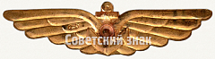 РЕВЕРС: Знак летчика палубной авиации Военно-Морского Флота (ВМФ) № 7094а