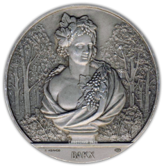 АВЕРС: Настольная медаль «Скульптура Летнего сада. Вакх» № 2305б