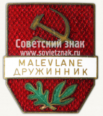 АВЕРС: Знак «Дружинник (Malevlane)» № 8469г