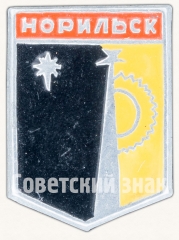 Знак «Город Норильск. Тип 5»