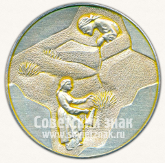 АВЕРС: Настольная медаль «Крым. Фонтан Арзы в Мисхоре» № 11911а
