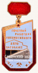Знак «Почетный работник локомотивного депо «Засулаукс»»