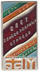 Знак «XVII съезд ВЛКСМ. Слет бойцов ударных отрядов. БАМ. 1974-1989»