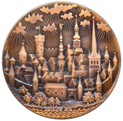 АВЕРС: Настольная медаль «Таллин 1154» № 3254а