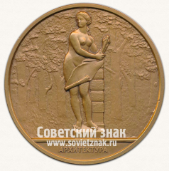 АВЕРС: Настольная медаль «Архитектура. Скульптура летнего сада. 300 лет. Санкт-Петербург» № 12960а