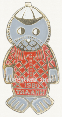 Знак в виде изображения Эстонского символа олимпиады тюлененок Вигри. Таллин-80