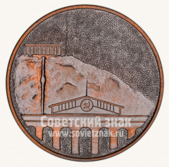 АВЕРС: Настольная медаль «Пожарная охрана г. Тбилиси. 1984» № 10615а