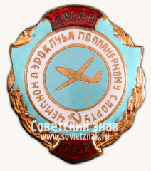 Знак «Чемпион аэроклуба по планерному спорту ДОСАВ СССР»