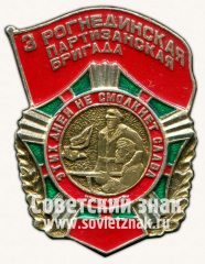 Знак «3 Рогнединская партизанская бригада. «Этих Дней не смолкнет Слава»»