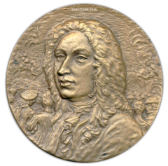 АВЕРС: Настольная медаль «300 лет со дня рождения Антуана Ватто» № 1610а