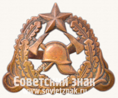 Кокарда пожарника Латвийской ССР. Тип 2