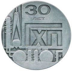 АВЕРС: Настольная медаль «30 лет Госхимпроект (Государственный союзный проектный институт)» № 4208а