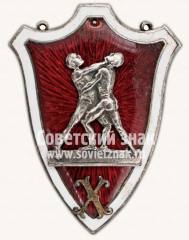 АВЕРС: Призовой жетон спортивных соревнований по борьбе № 11596а