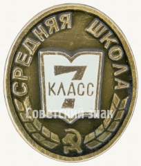 Знак ученика 7 класса средней школы