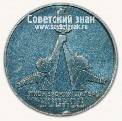 АВЕРС: Настольная медаль «Пионерский лагерь «Восход»» № 13038а