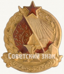 Знак «X лет Октябрьской революции. Узбекская ССР»