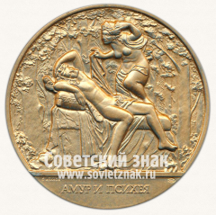 АВЕРС: Настольная медаль «Скульптура Летнего сада. Амур и Психея» № 2302в