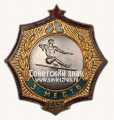 Знак за 3 место в первенстве Ленинграда. Мужчины. Прыжки в высоту