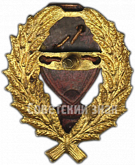 РЕВЕРС: Нагрудный знак командного состава РКМ (рабоче-крестьянская милиция) № 3787б