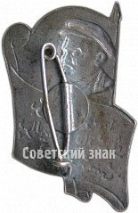 РЕВЕРС: Траурный знак. Ленин. Надпись на Арабском языке № 4626а