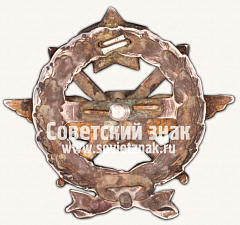 РЕВЕРС: Знак «Военная школа Красных летчиков-наблюдателей в Гатчине» № 14028а