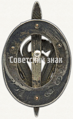 РЕВЕРС: Знак «Почетный работник ВЧК-ГПУ (Почетный чекист)» № 787ж