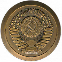 РЕВЕРС: Настольная медаль «Верховный Совет СССР» № 3035б