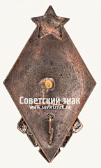 РЕВЕРС: Знак «За стрельбу из винтовки на обязательных стрелковых соревнованиях РККА. I степень» № 33в