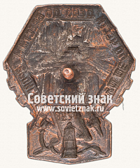 РЕВЕРС: Знак «Ударник-тылоополченец» № 9737в