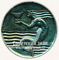 РЕВЕРС: Настольная медаль «Федерация плавания СССР» № 11885а