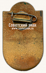 РЕВЕРС: Знак «II место в кроссе 1958 года, посвященному 40-летию Советской армии» № 14286а