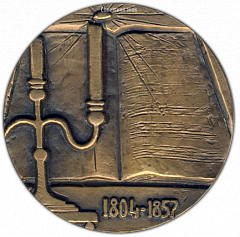 РЕВЕРС: Настольная медаль «175 лет со дня рождения М.И.Глинки» № 1679а