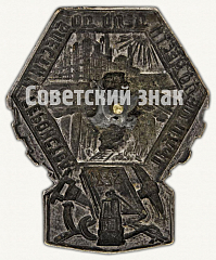 РЕВЕРС: Знак «Ударник-тылоополченец» № 9737а