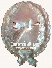 РЕВЕРС: Знак командира Рабоче-крестьянской Красной Армии. Тип 37 № 17163а