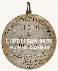 РЕВЕРС: Призовой жетон спортивных соревнований по конькобежному спорту. 1927 № 11611а