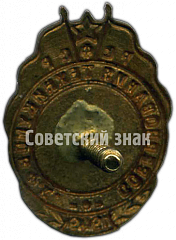РЕВЕРС: Знак «Соревнования техникумов физической культуры (ФК). 1949. Коньки» № 4859а