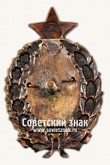 РЕВЕРС: Знак «Саратовские Советские курсы Красных кавалеристов. Выпуск 2. 1920» № 16866а