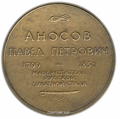 Настольная медаль «Памяти П.П.Аносова»