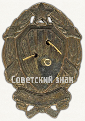 РЕВЕРС: Знак «Отличительный знак начальствующего состава РКМ» № 9731а