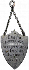 РЕВЕРС: Призовой жетон по легкоатлетическому многоборью № 3911а
